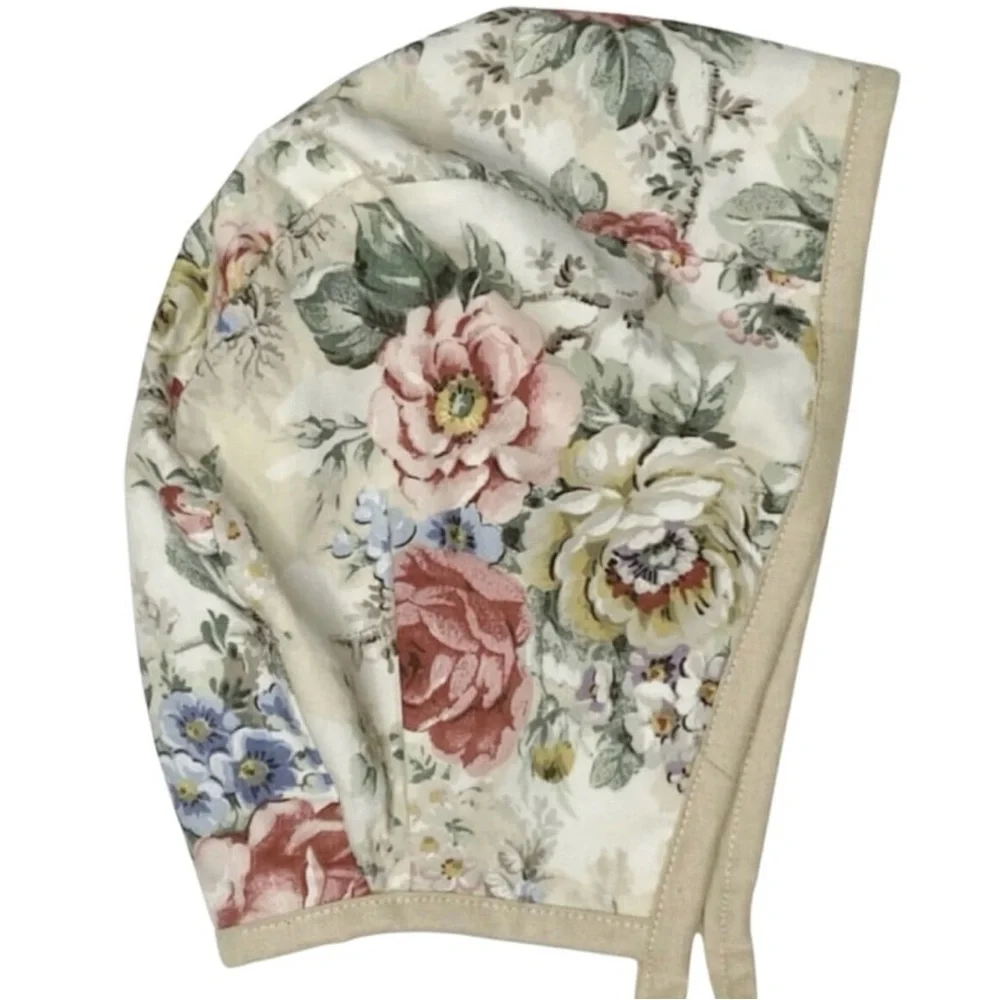 Made In May Reversible Handmade‎ Floral Bonnet